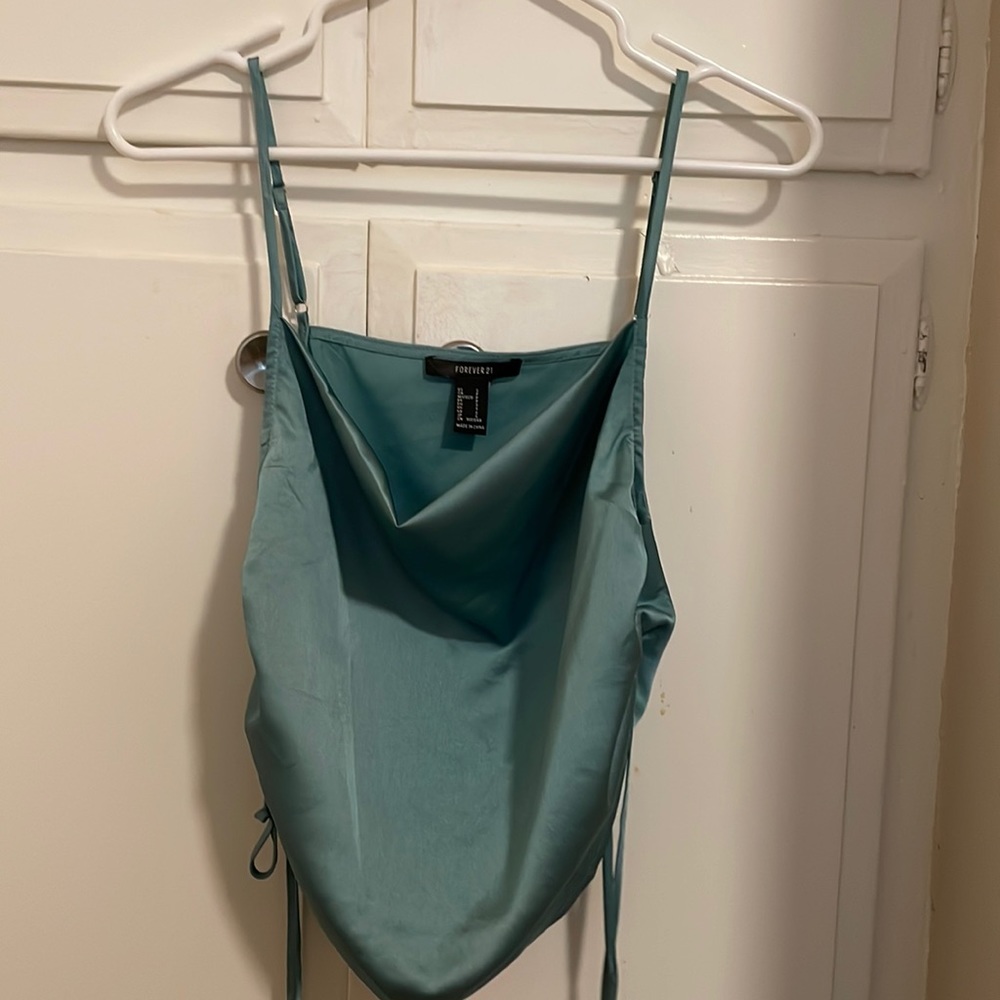 Turquoise top